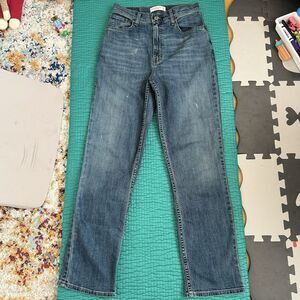 Abercrombie & Fitch Curve Love 90's Straight Ultra High Rise Sz 27 4 R Y2K Soft